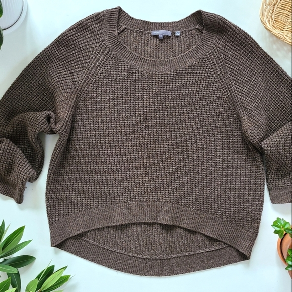 Vince Sweaters - Vince Wool Yak Pullover Sweater - Brown S